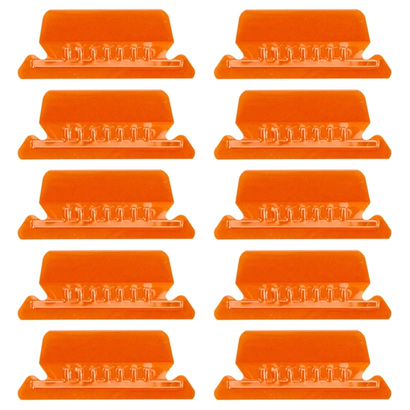 10 חתיכות כרטיסיות תיקיות צבעוניות ברורות עם הכנסות לתקיות תלויות 2 אינץ 'כרטיסיות תיקיות פלסטיק