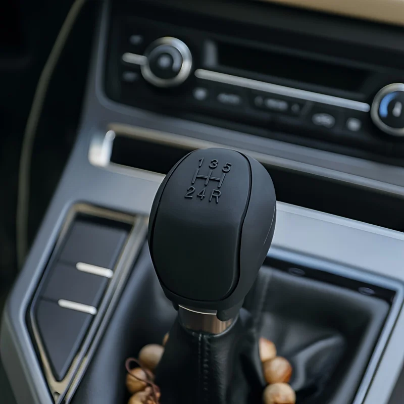 Gear Shift Knob Cover Car Silicone Gear Shift Knob Cover Gear Shift Non-Slip Grip Handle Protective Covers Manual 6 speed Car Interior Accessories