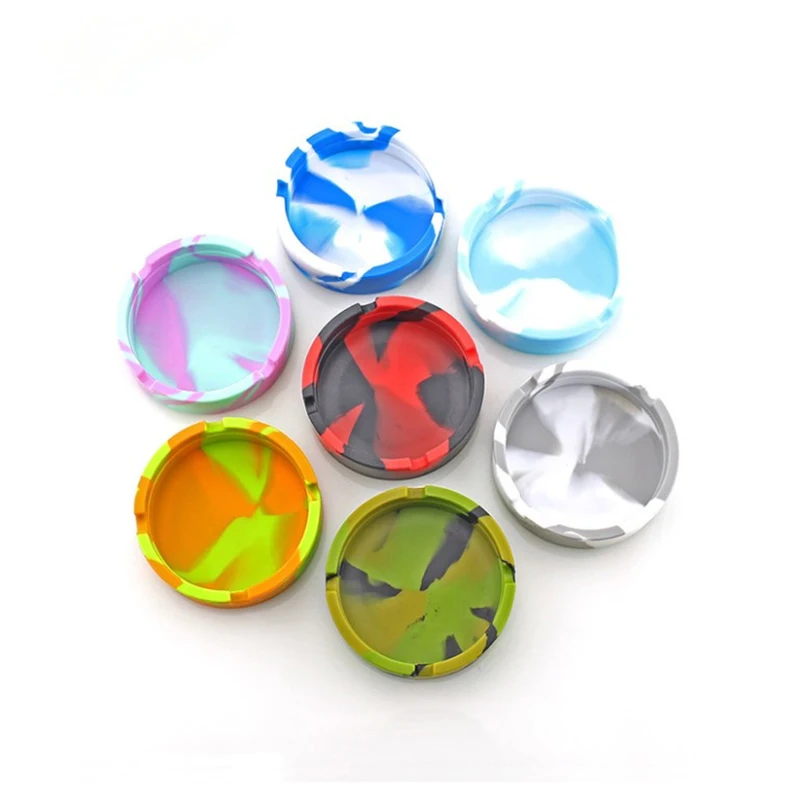 Silicone Ashtray Indoor Outdoor Portable Small Cute Rubber Unbreakable Ash Trays