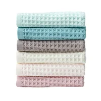 New 2020 1PC 100% Cotton Hand Towels for Adults and Kids Plaid Hand Towel Face Care Magic Bathroom Sport Waffle Towel 34x74cm 2