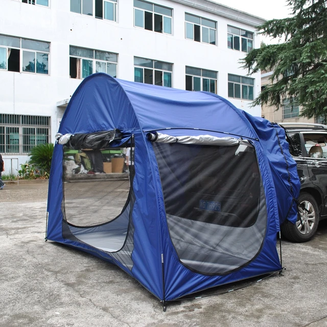 Upgraded Front Hall SUV Tent with Mesh Extension Canopy Rear Integrated