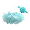 Baby Girls Tulle Tutu Bloomers Infant Newborn Diapers Cover set Short Skirts+Headband Set Girls Skirts Rainbow Baby Skirt 4