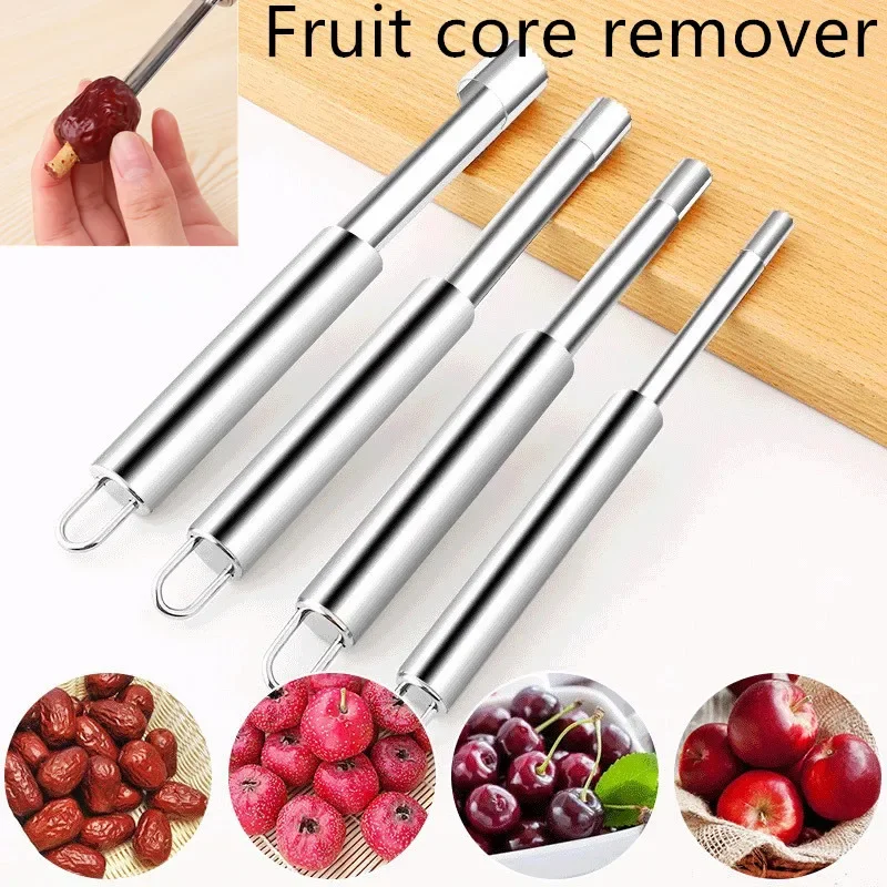 Kitchen Gadget Fruit Vegetable Tool 1pc Stainless Steel Apple Corer Fruit Seed Core Remover Pear Apple Corer Seeder Slicer Knife