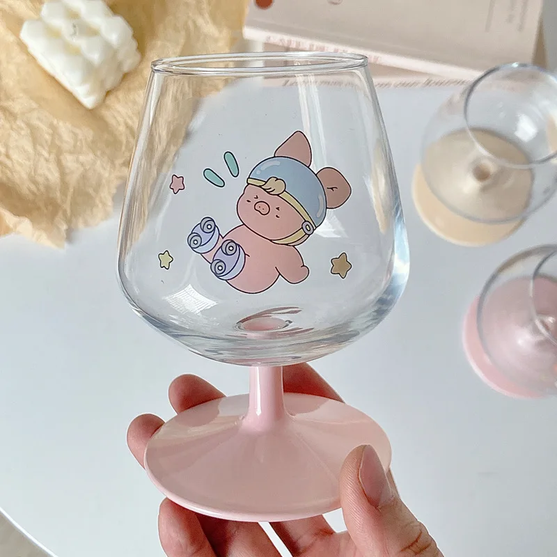 Cute Bunny Glass Cup With Lid Straw Kawaii Coffee Mugs Big Milk Beer Wine  Drinking Glasses Korean Water Juice Cup Drinkware Gift - AliExpress