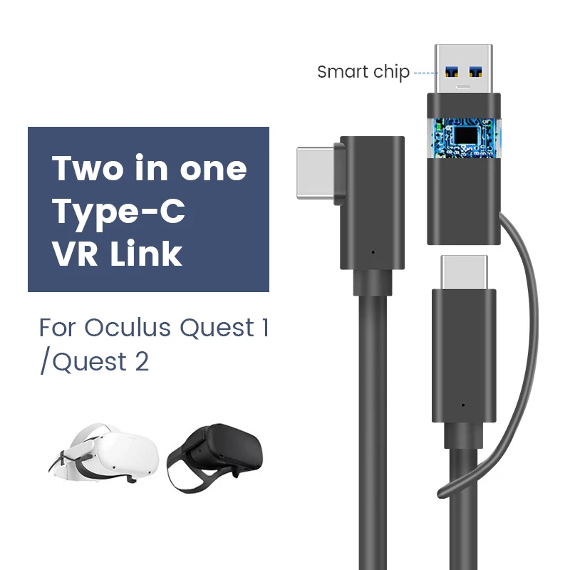 Charging Cable Data Line For Oculus Quest 2 1 Link VR Headset USB 3.2 Fast Charges Type-C Data Transfer Cable VR Accessories