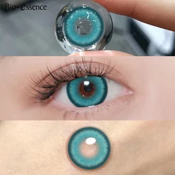 Bio - essence Vibrant Blue & Pink Colored Contact Lenses - High Quality, Free Shipping (Cyan 14.2 mm)
