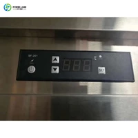 Réfrigérateur commercial profond d'affichage d'acier inoxydable de porte en verre de la cuisine d'hôtel 2 5