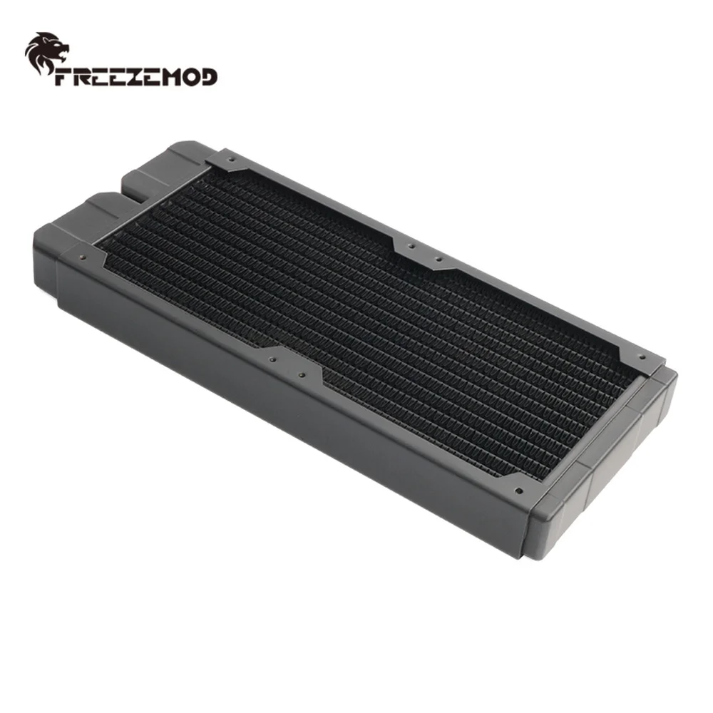 Zemod-copper Liquid Cooling Radiator Refrigerador de Água Ventilador Duplo 14 Flat Tube Fin 12cm Fan Bit Dissipador de Calor 240 mm 24cm - Imagem 4