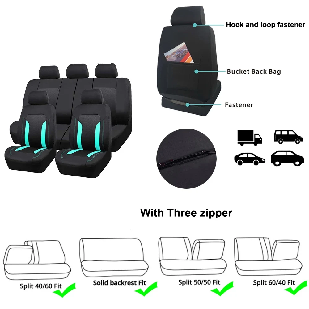 Universal Mesh Car Seat Cover Set Voiture Accessories Interior
