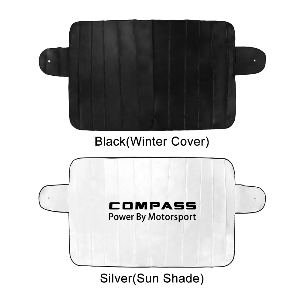 Car Windshield Sunshade Cover Front Windscreen Anti UV Protector Accessories For Jeep Compass Trailhawk Limited 4x4 MK49 MP SUV