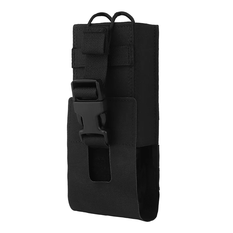 Leichte MOLLE-Radiotasche, Schnellverschluss-Universalhalter für PRC-152/148/163 Walkie Talkies, Outdoor-Airsoft-Nutzung aus Nylon – Detail 8