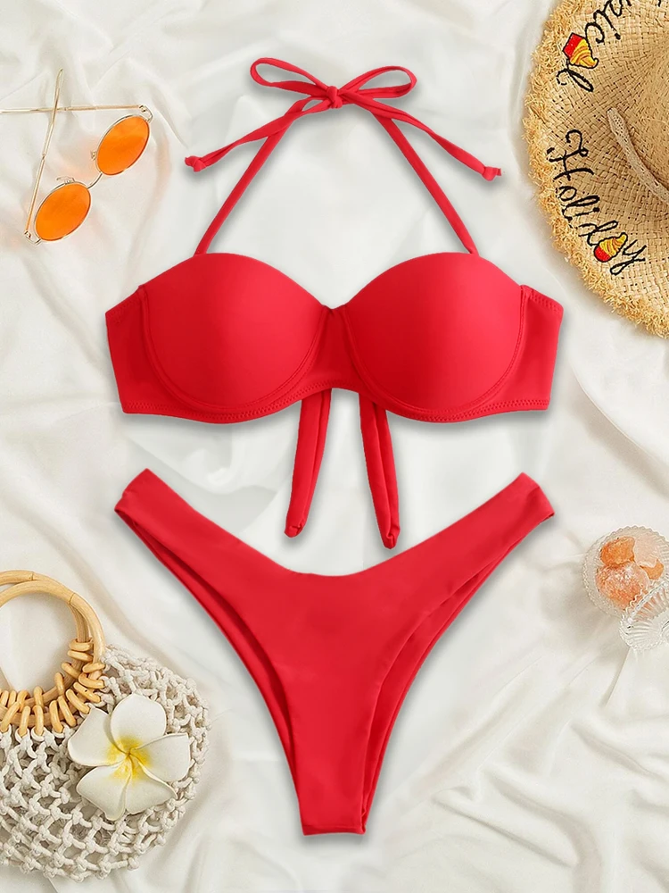 Bikini 2024 New Swimsuit Women Swimwear Sexy Push Up Bikinis Set Micro  Bathing Suit Summer Brazilian Beach Wear Two Pieces Suits