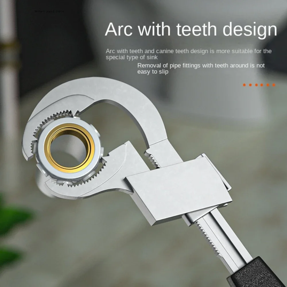 Bathroom Set Large Hand Pipe Tools Bathrooms Accessories Wrench Spanner Workshop Sink Mechanical Sewer Adjustable Automotive