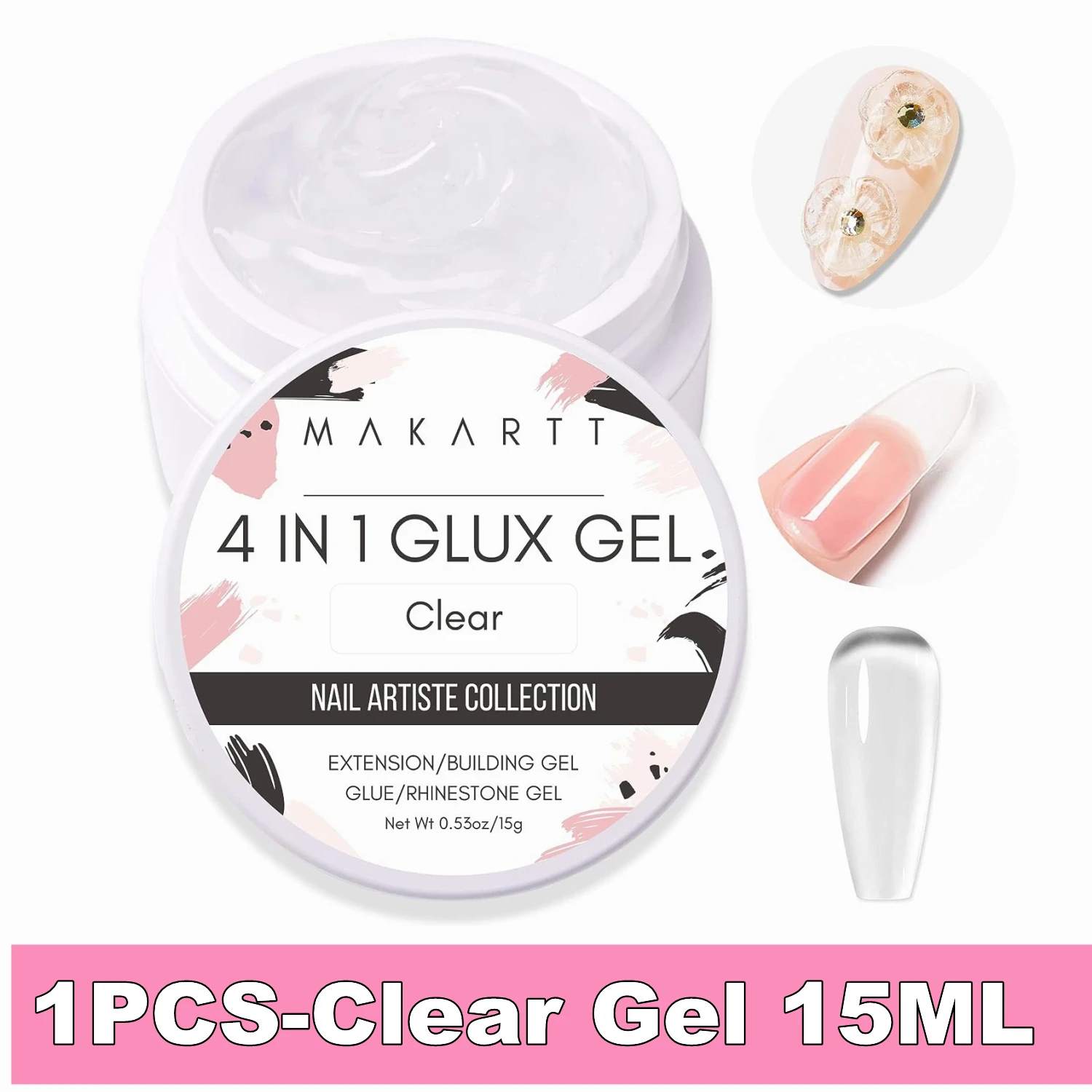 1Pcs- Clear Nail Gel