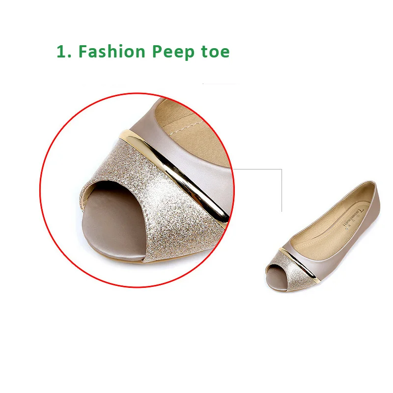 Mehrfarbige, klobige Peep-Toe-Sandalen für Damen, zum Hineinschlüpfen, Sommerschuhe, lässige Damen-Wandersandalen mit offener Spitze – Detail 3