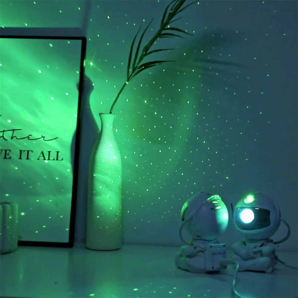 NEW Astronaut Projector Starry Sky Galaxy Stars Projector Night Light LED Lamp For Bedroom Room Decor Decorative Nightlights