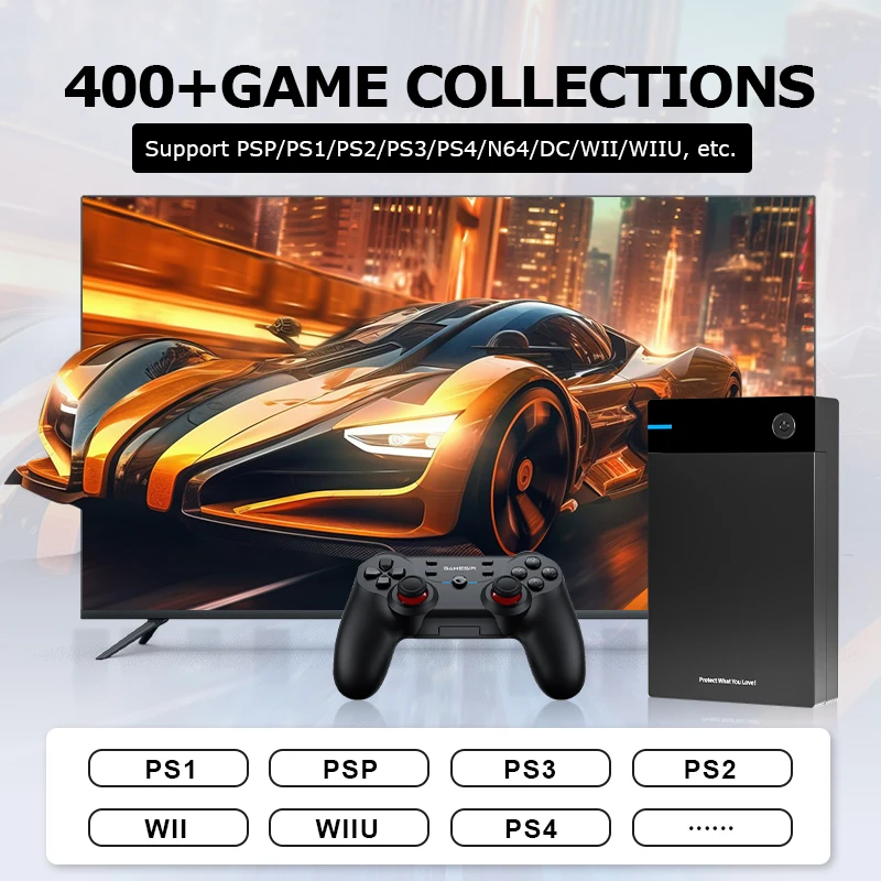 Nieuwe Video Game Console Hyperspin Portable12 T Externe Game Drive Met 40000 Retro Games Forps4/Ps3/Ps2/Dc/Ss Voor Win 7/8/10/11