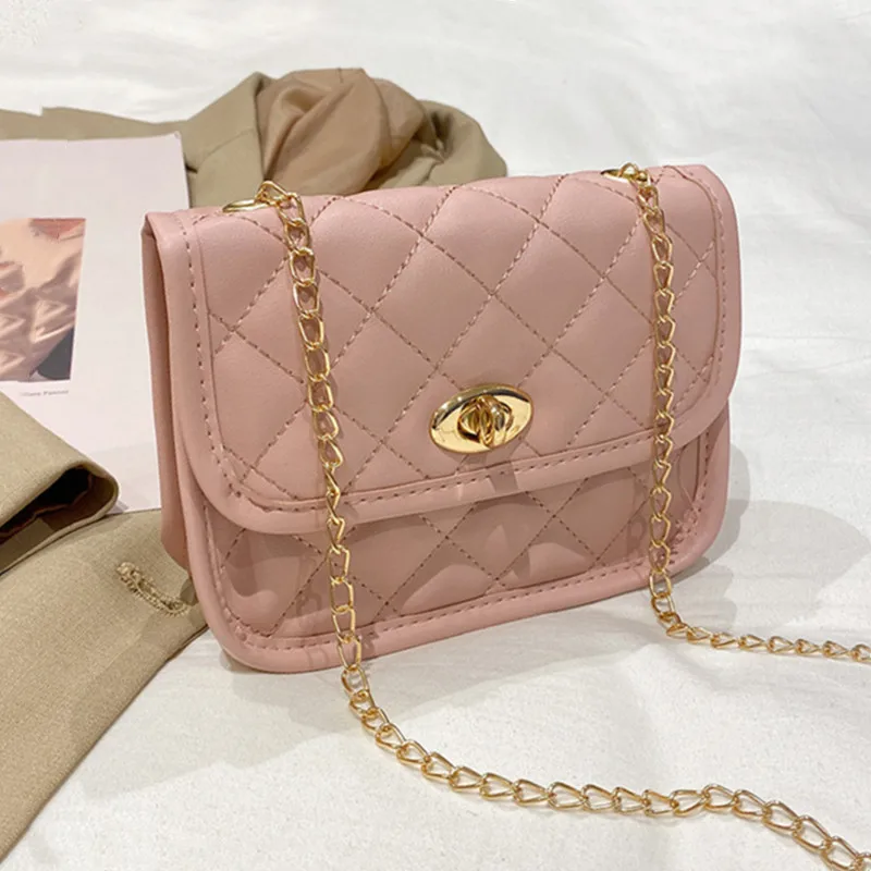 Chanel Pink Quilted Caviar Mini Messenger Bag Gold Hardware, 2022 (Like New)