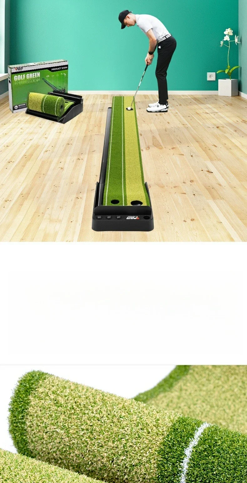 Description Picture 3 of itemPGM Indoor Golf Putter Trainer Mini Green Carpet Home Practice Set TL041
