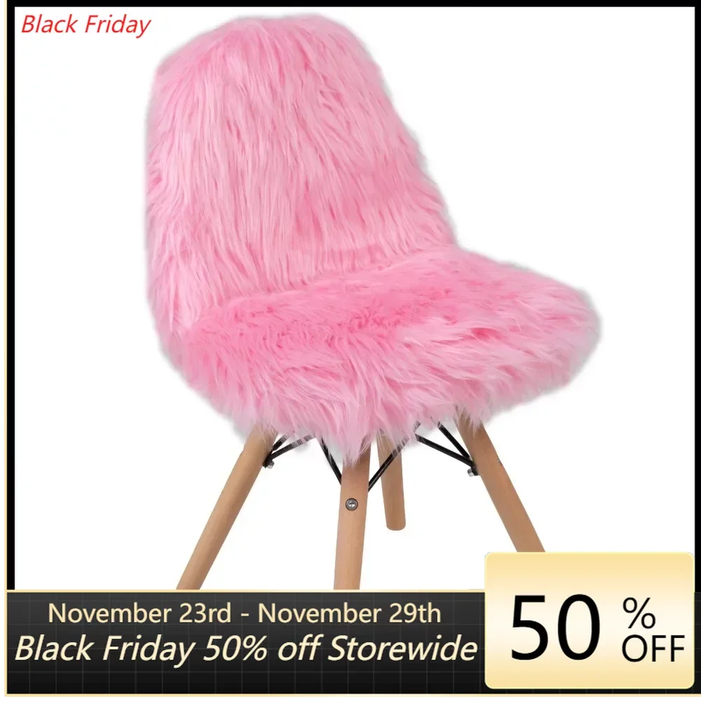 

Mobile Light Pink Modern Chair Cody Kids Shaggy Dog Accent Chair Living Room Furniture Comfortable Chairs Relaxing Dresser Floor