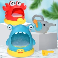 Crab bubble machine Bathroom bath toy Children splashing water Shark blowing foam making machine 1