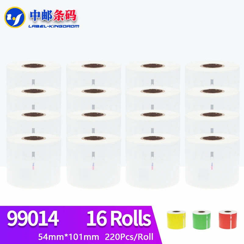 

16 Rolls Dymo Generic 99014 Label 54mm*101mm 220Pcs Compatible for LW450 Turbo 4XL Thermal Printer