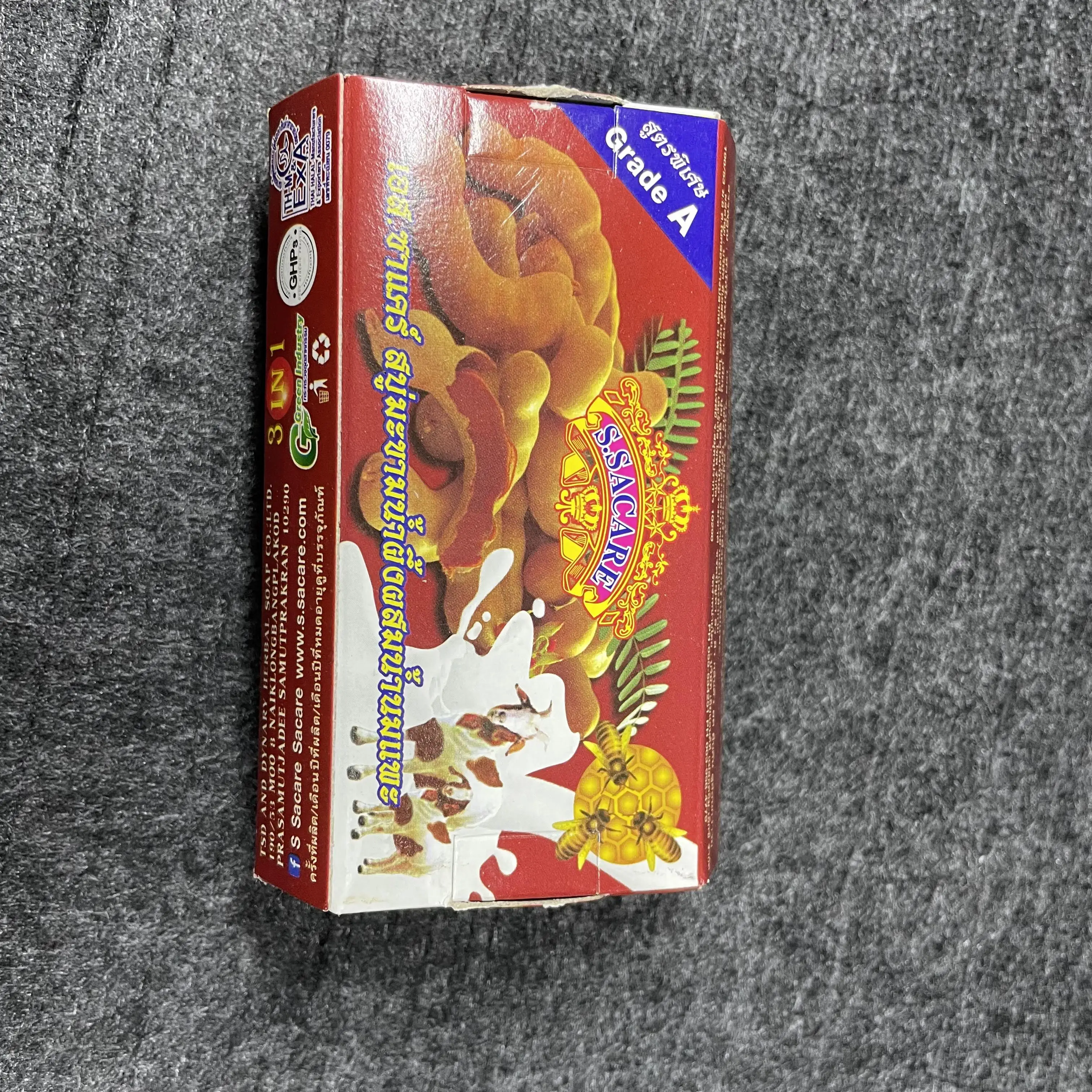 Thailand Tamarind and Goat Milk Soap Honey Herb Soap Whitening Handmade Lightening Skin Moisturizing All Skin hand soap body whitening soap