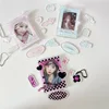 SKYSONIC 3 Inch Acrylic Photo Frame 7pcs Parts Idol Postcards Display Photo Cards Decoration Card Holder Fashion Chain Stand 4