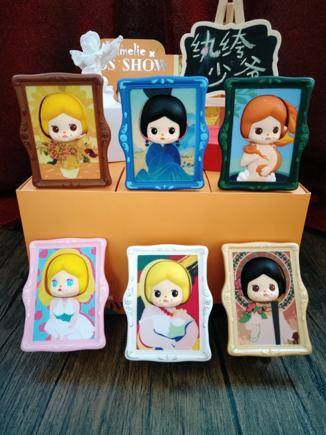 

Amelie Famous Paintings COS Series Blind Box Toy Fairy Kawaii Doll Caja Ciega Action Figure Toys Model Birthday Gift Mystery Box