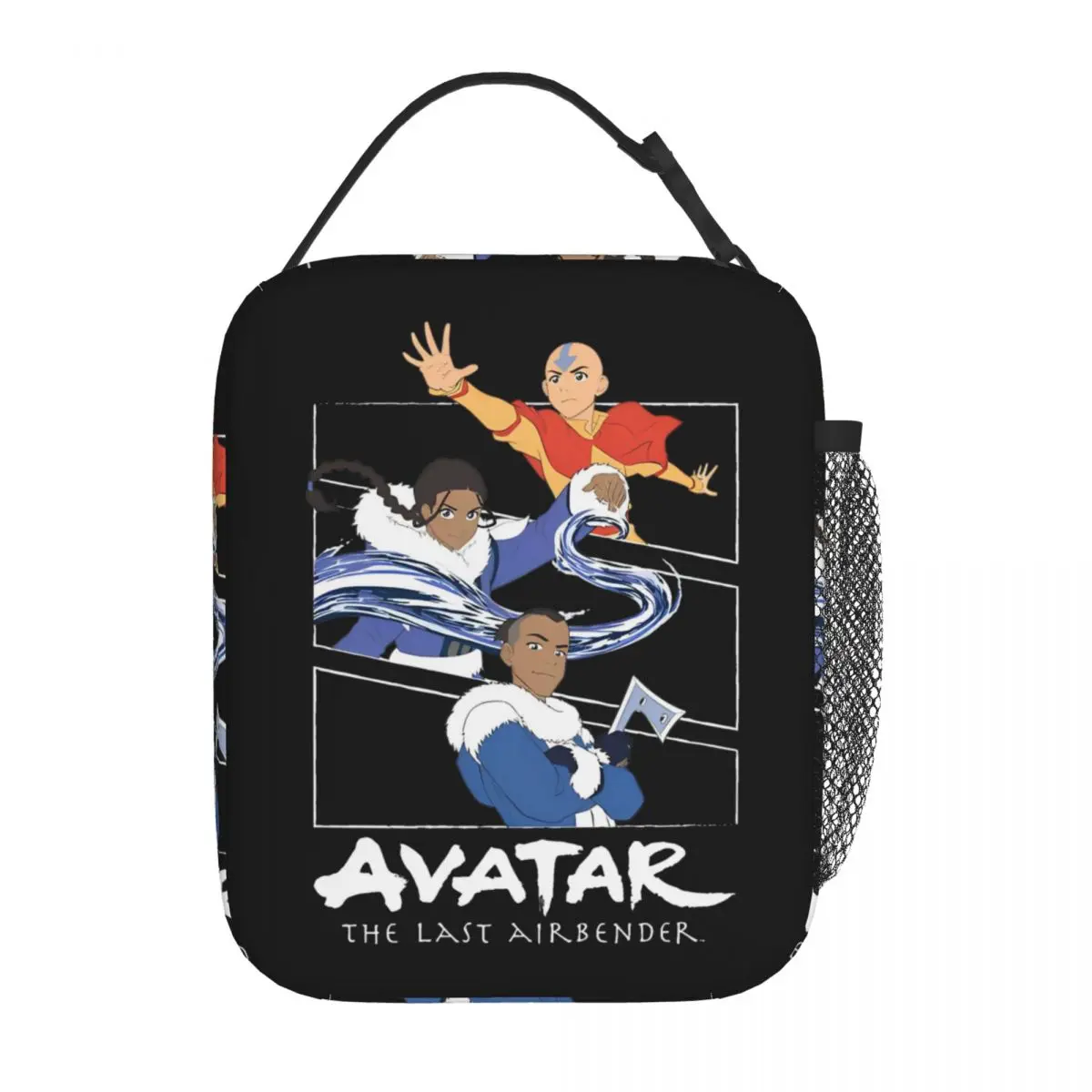 

Insulated Lunch Tote Bag Avatar The Last Airbender Group Panels Product Lunch Food Box Unique Design Cooler Thermal Bento Box
