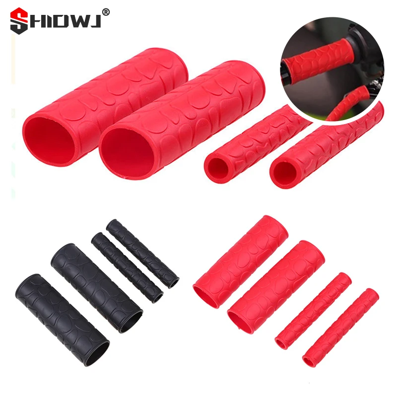 

4pcs/set Universal 30MM Vintage Rubber Motorcycle Handle Grips Non-slip Motorbike Handlebar Grips Sleeve Hand Brake Cover