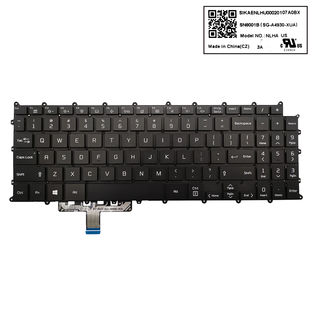 Backlit Eua Teclado Inglês para lg Gram 15z90p 15z90p-n 15z90p-g 15z90p-k 15z90p-p Sn8001b Computador Portátil Peças Teclados Backlight - Imagem 3