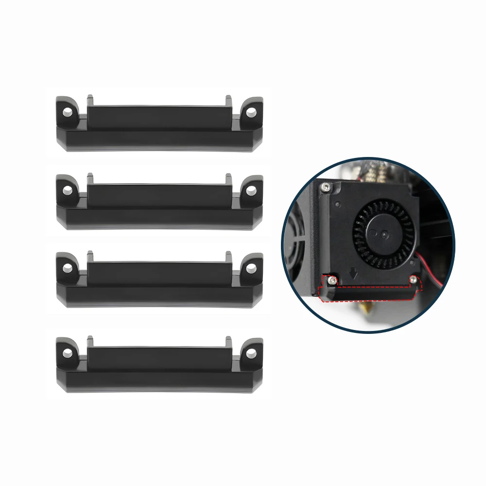 

Mega 4pcs 4010 Fan Mounting Brackets Air Duct for Hydraulic Blower 3D Printer Hotend Extruder Turbo for Creality CR-10 Ender 3