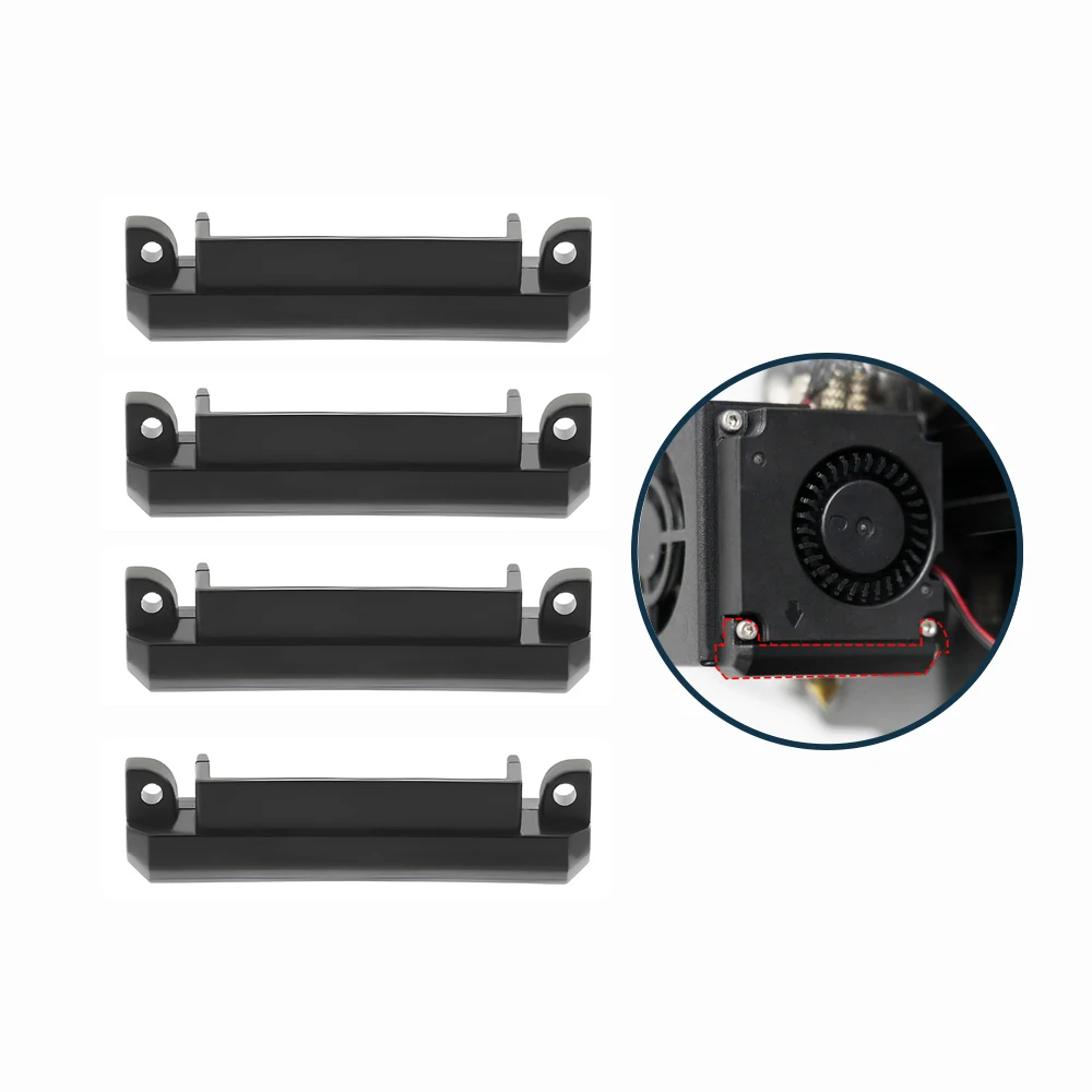 Mega 4pcs 4010 Fan Mounting Brackets Air Duct for Hydraulic Blower 3D