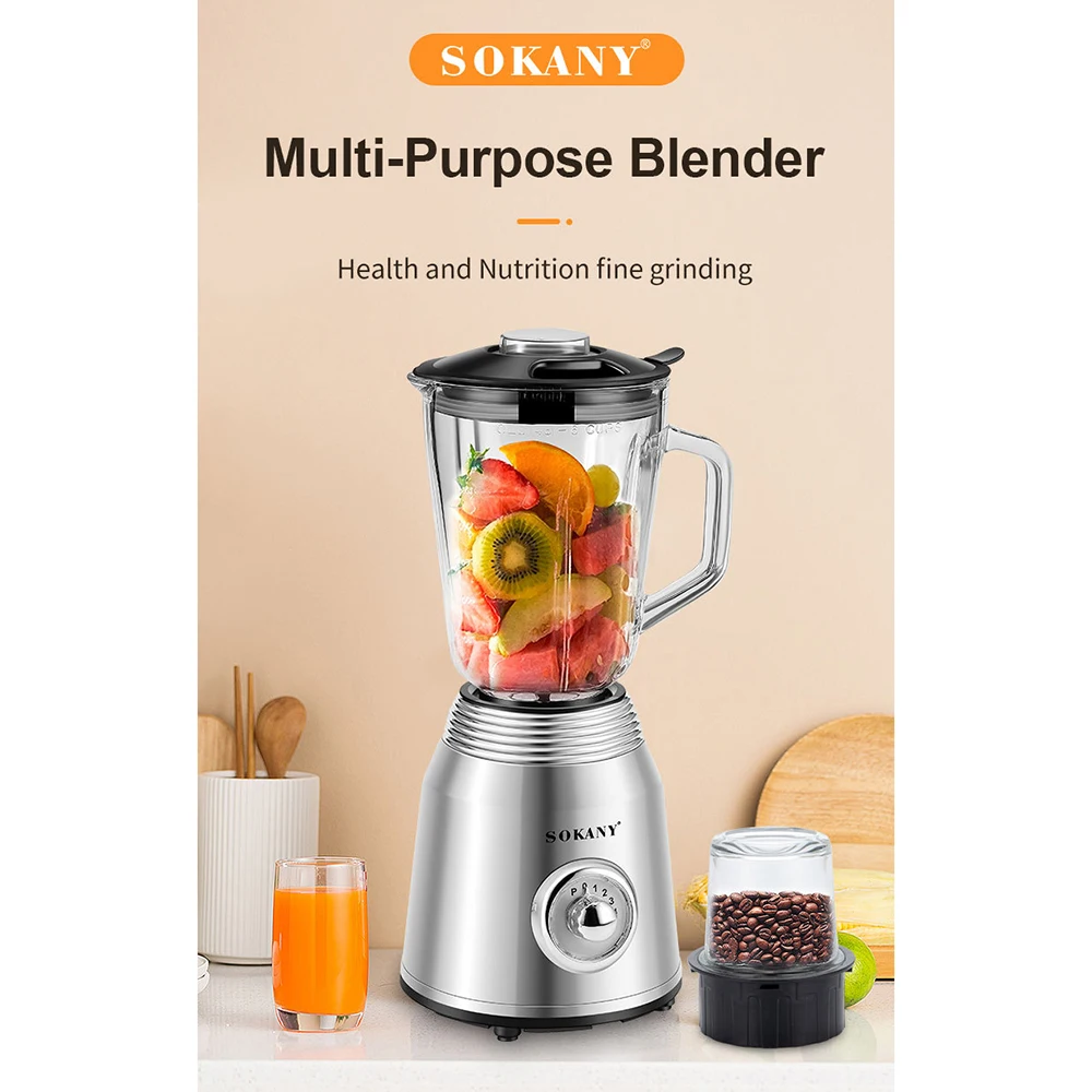 

800W Professional Powerful Blenders Coffee grinder Blender Countertop for Shakes and Smoothies, Puree, Ice Crush Fruit Blender