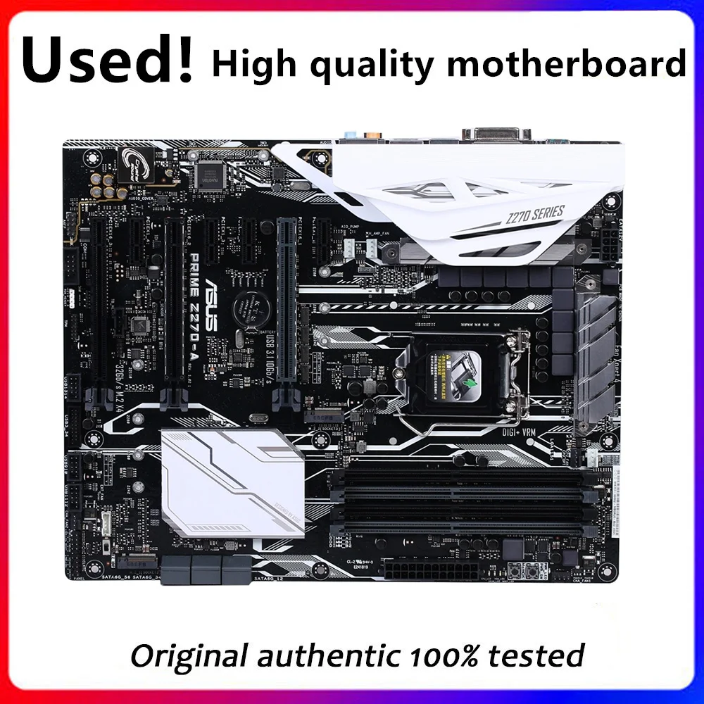 

Z270A 8GPU BTC PRO mining For Asus PRIME Z270-A Original Used Desktop Z270 DDR4 OC Motherboard LGA 1151 i7/i5/i3 USB3.0 SATA3