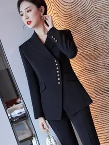 Chaqueta blanca de talla grande para mujer, blazer de tres cuartos con  bolsillos, chaquetas de oficina para mujer - AliExpress