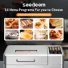 16 in 1 Bread Machine, 2.2LB Stainless Steel Bread Maker with Fruit and Nut Dispenser, Nonstick Ceramic Pan, 3 Crust Colors, 3 L 4