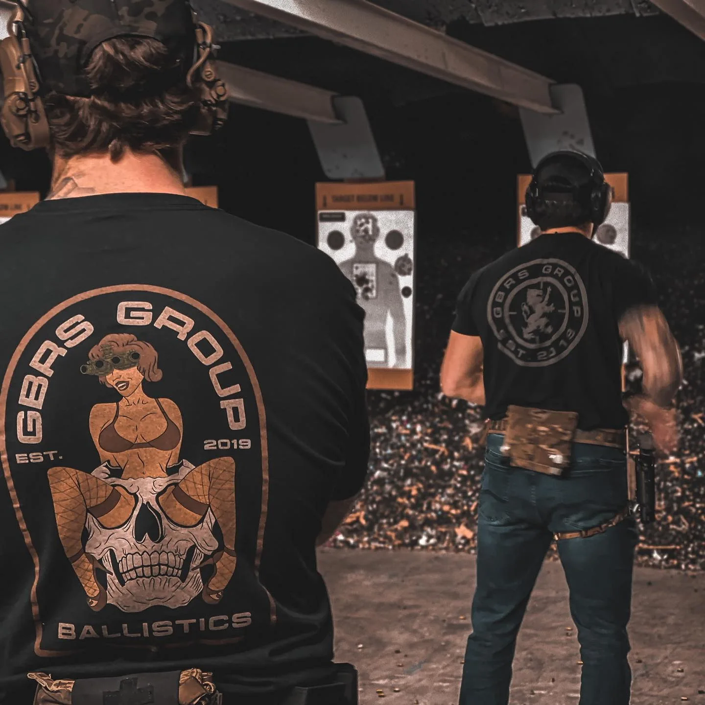 GBRS Skull Girl T Shirt Playful Pattern Tactical Cotton Short Sleeve Military Fan Summer Streetwear Top