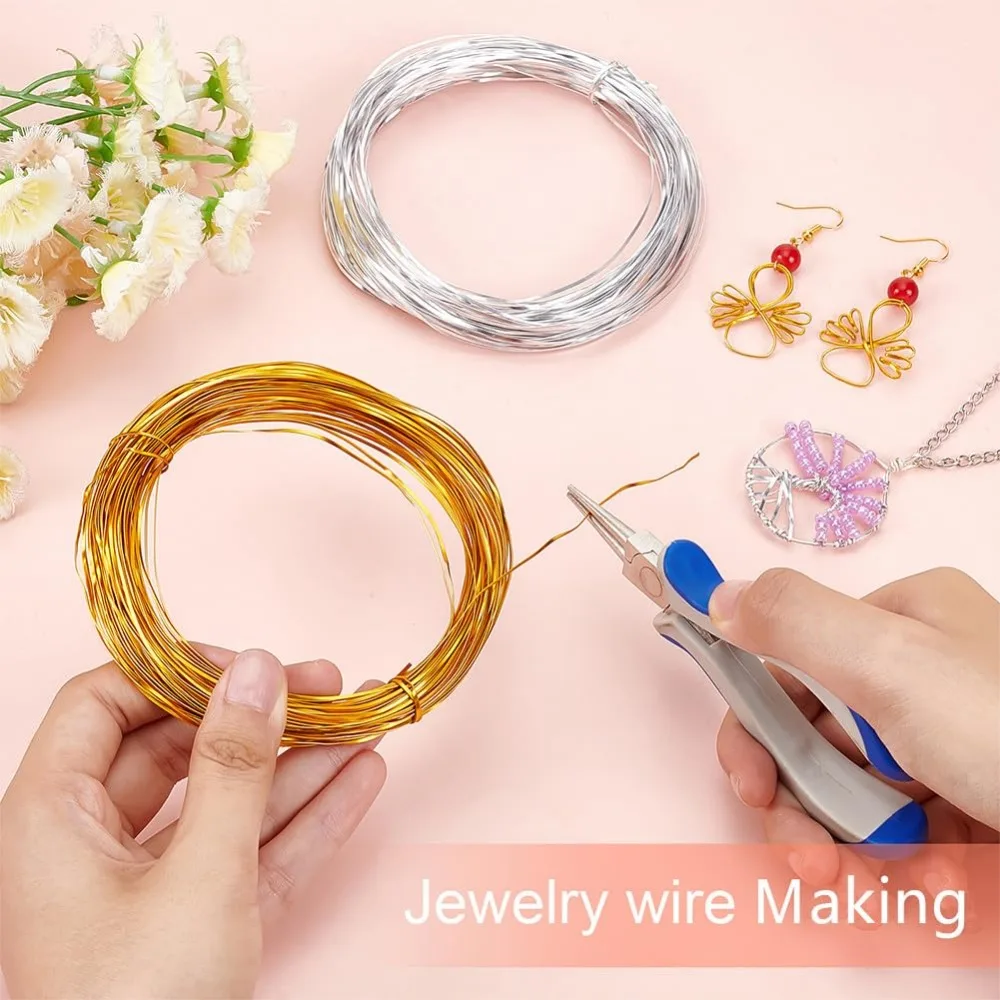 Flat Aluminium Wire 40mm 18ft/1m Gold Silver Cloisonn&eacute; Enamel Wire Thickness For DIY Jewellery Making