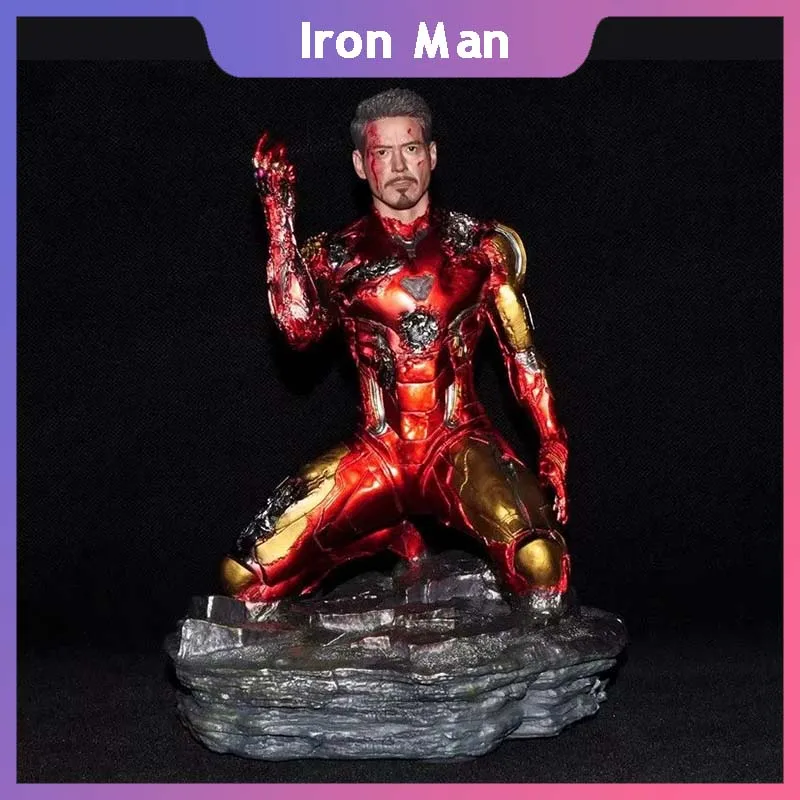 

Iron Man Mk85 Anime Figure The Avengers Endgame Snap Your Model Dolls Gk Kneeling Statue Collection Decoration Birthday Toy Gift