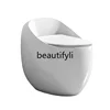 Egg-shaped toilet one-piece super swirl color toilet 1