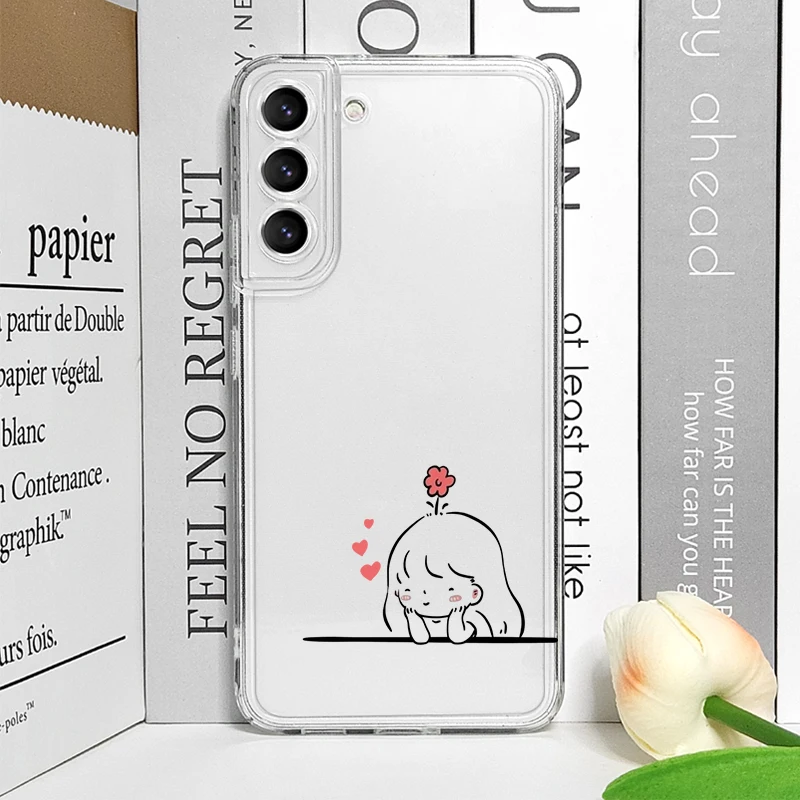 Creative Cute Matching Couple Pattern TPU Soft Phone Case