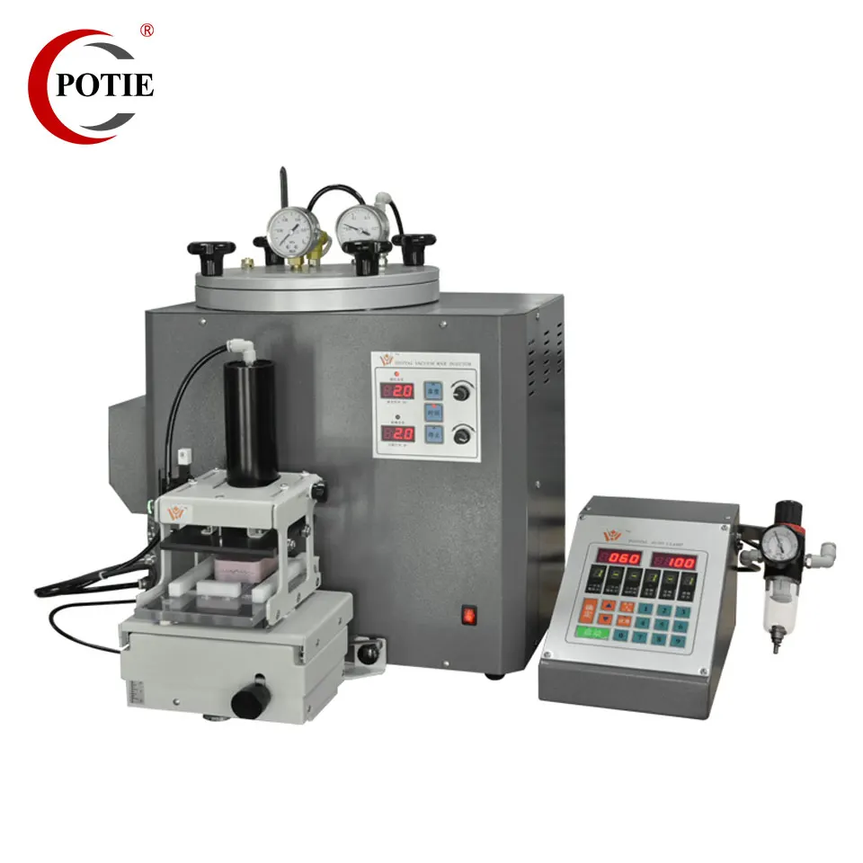 

POTIE Digital Vacuum Wax Injector with Auto Clamp Injection Machine for Jewelry Making Equipment