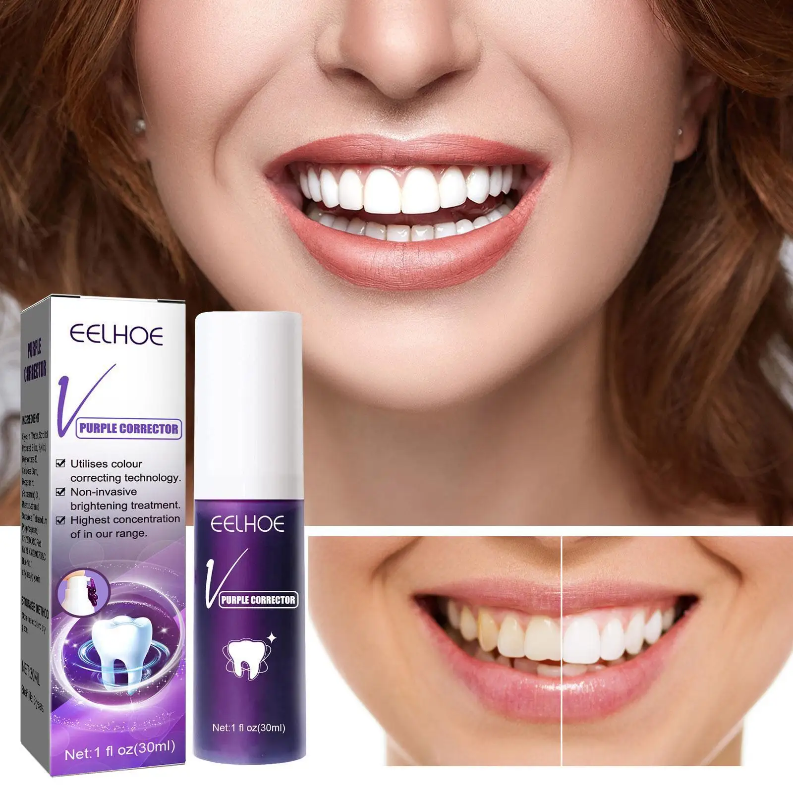 V34 Cleansing Toothpaste Teeth Whitening Foam Brightening Oral Teeth