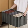 Folding Metal Frame Clothes Storage Box Large Capacity Pants Storage Box Household Moisture-proof Closet Organizer Storage Boxes 4