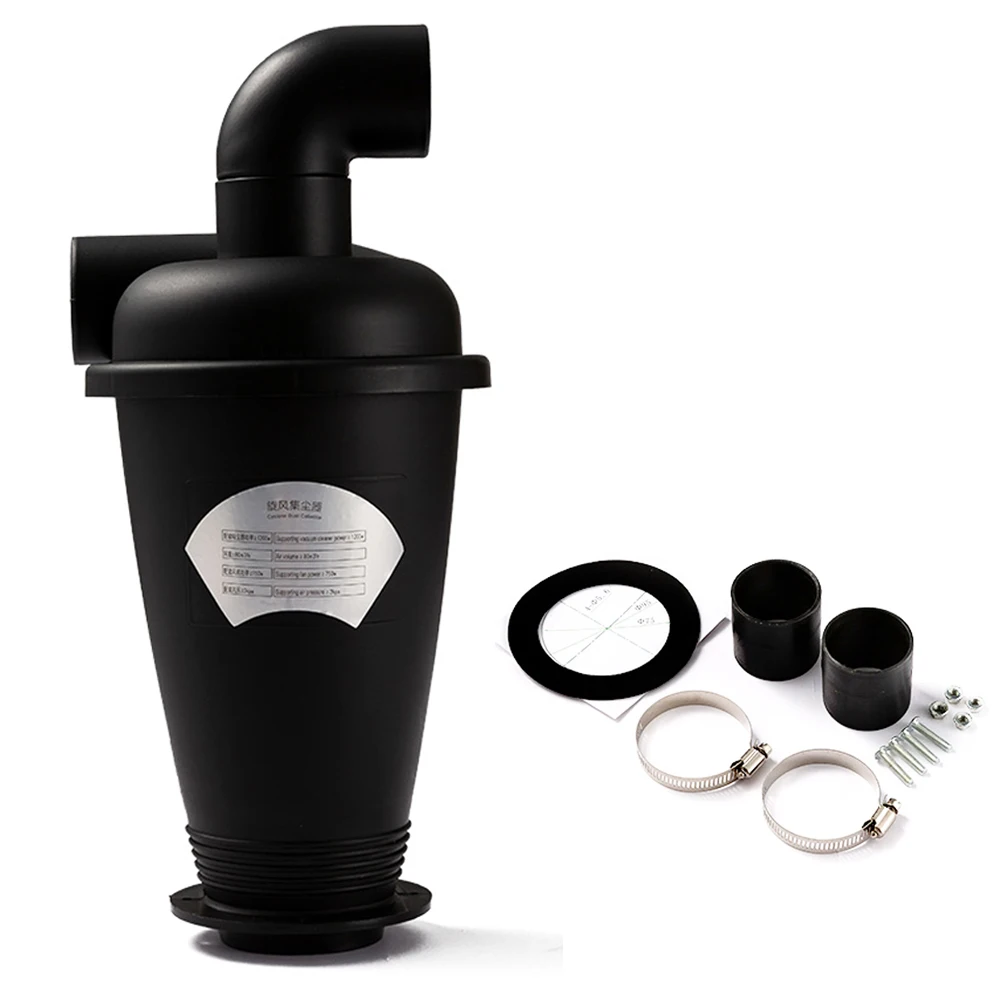 Description Picture 2 of itemCyclone for Vacuum Cleaner Cyclone Dust Collector DIY Turbocharged Woodworking Filter Industrial Cyclone Separator Collector