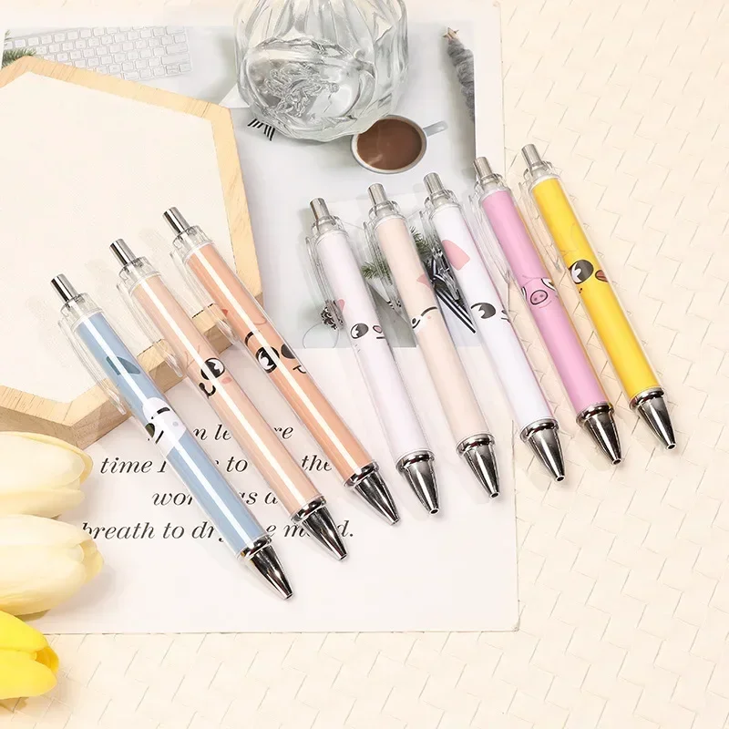 지원지는 젤펜 Kawaii KPOP 남성 팀 스트레이 키즈 만화 동물 패턴 블랙 잉크 젤 펜, 기계식 연필 볼펜, 선풍기 문구류 지원지는 젤펜 Kawaii KPOP 남성 팀 스트레이 키즈 만화 동물 패턴 블랙 잉크 젤 펜, 기계식 연필 볼펜, 선풍기 문구류