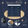 36 Inch Bathroom Vanity with Sink Top,Freestanding Cabinet with 2 Doors & 4 Drawers,Solid Wood Frame, Counter top with Left Sink 5