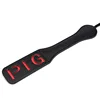 32cm PU Leather Flog Spank Hollowed out Double-Deck Paddle Horse Whip for Horse Training，Cosplay 4